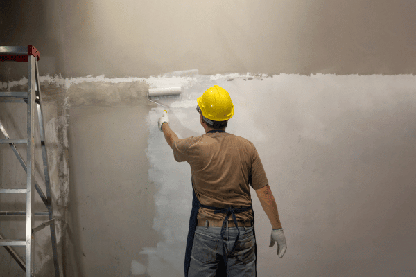 ściana w trakcie przygotowania